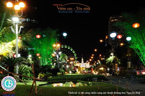 Chiếu sáng đường hoa Nguyễn Huệ - Công Ty Cổ Phần Chiếu Sáng Công Cộng Thành Phố Hồ Chí Minh